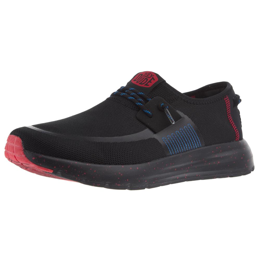 Hey Dude Mens Sirocco M Bold Black Casual Shoe