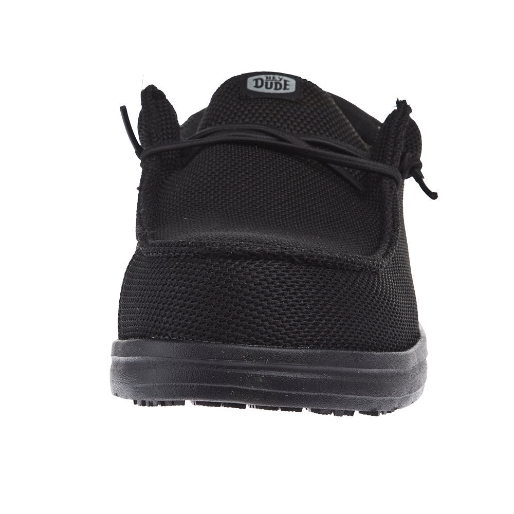 Hey Dude Men`s Wally Work Black Slip On Composite Toe Work Shoe